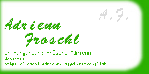 adrienn froschl business card